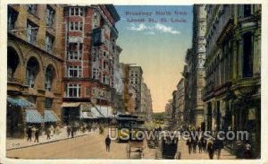 Broadway - St. Louis, Missouri MO Postcard