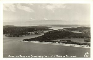 PC CPA US, WA, DECEPTION PASS, CRANBERRY LAKE, REAL PHOTO POSTCARD (b6922)