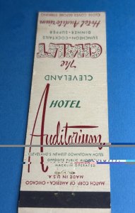 Matchbook Cover - Hotel Auditorium Clveland OH The Chalet MB161