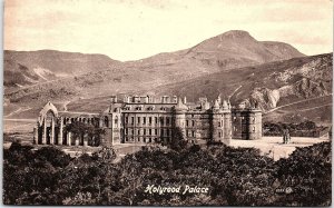 c1910 HOLYROOD PALACE SCOTLAND LITHOGRAPHIC VALENTINES POSTCARD 43-4