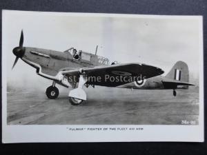 FULMAR Fighter of the Fleet Air Arm - Old RP Postcard by Valentine's No.38A.96