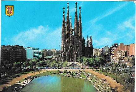 Barcelona, Spain Expiatory Temple of the Holy Family.