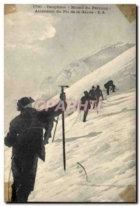 Postcard Old Mountaineering Dauphine Massif du Pelvoux Ascension peak of Grace