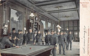 SHOOTING POOL BILLARDS HARDERWIJK NETHERLANDS MILITARY POSTCARD 1905