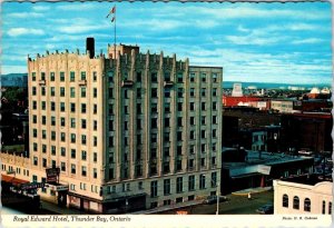 Thunder Bay, Ontario Canada  ROYAL EDWARD HOTEL Vintage 4X6 Advertising Postcard