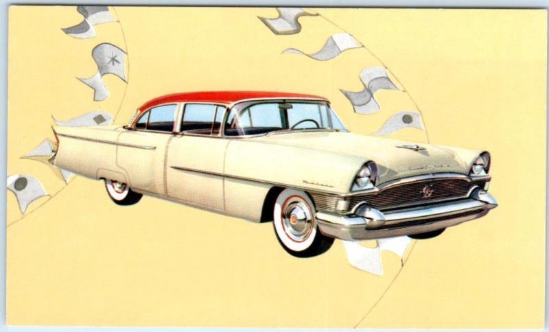 CAR Auto Advertising   1956 PACKARD CLIPPER Deluxe 4 Door    Postcard