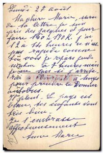 Old Postcard Mauriac The Basilica portal