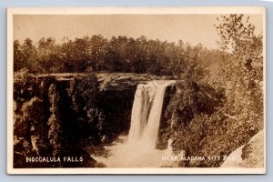 J89/ Alabama City RPPC Postcard c1920s Noccalulu Falls Waterfall  177