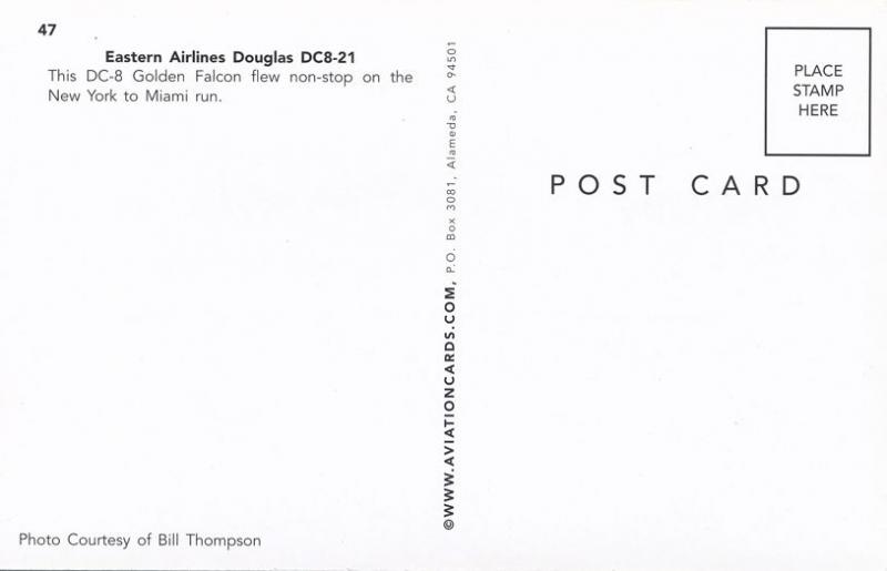 Eastern Airlines Douglas DC8-21 - Golden Falcon
