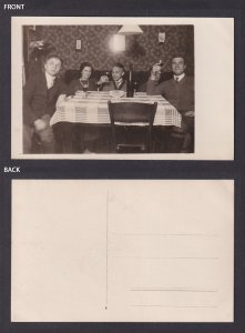 Vintage Postcard Germany RPPC Family party