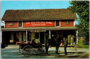 Greetings From Amish Country, Old Village Store Horse Carriage, Postcard