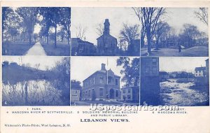 Park, Town Hall, & Bank Street in Lebanon, New Hampshire