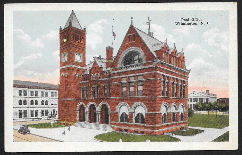 Post Office Wilmington North Carolina Unused c1910s