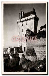 Old Postcard Chinon Chateau Tour De L & # 39Horloge