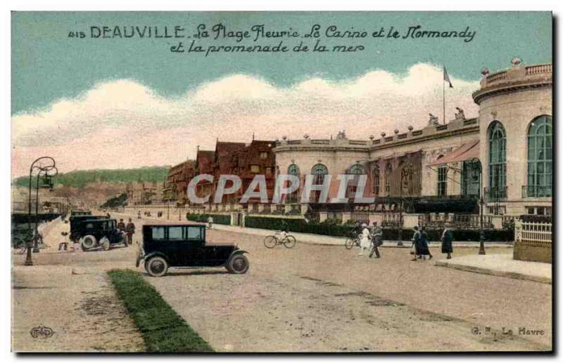 Old Postcard Deauville Casino and Royal Hotel