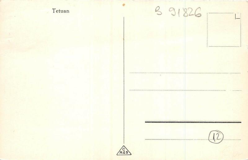 B91826 tetuan types folklore  morocco  africa