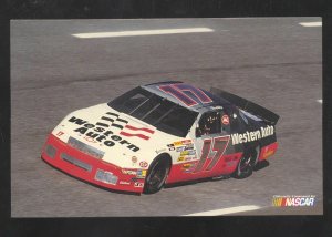 DARRELL WALTRIP CAR NUMBER 17 NASCAR RACING ADVERTISING POSTCARD