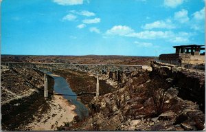 U. S. Highway 90 - PECOS RIVER HIGH BRIDGE - TEXAS - CHROME POSTCARD 