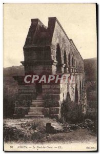 Old Postcard The Pont du Gard Nimes