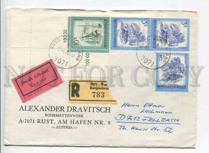 446257 AUSTRIA 1974 year real posted registered Rust Burgenland Express