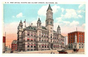 Postcard BUILDING SCENE Baltimore Maryland MD AQ7875