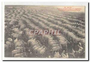 Autun Old Postcard Fair St. Ladre (1 September) the & # 39A larger than Franc...