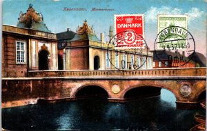 Denmark København Marmorbroen Copenhagen Vintage Postcard C020