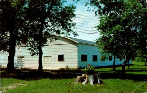 Postcard WI Waupaca Auditorium Spencer Lake Bible Camp Route 2 RARE 1961 H26