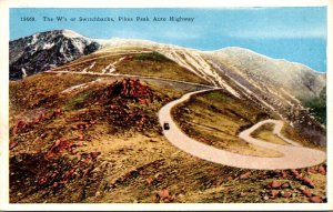 Colorado Pikes Peak Auto Highway The W's Or Switchbacks