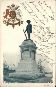 St. John New Brunswick NB Riverview Park Monument Embossed Seal c1905 Postcard