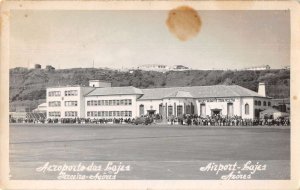 Lajes Azores Portugal Airport Real Photo Vintage Postcard AA55862