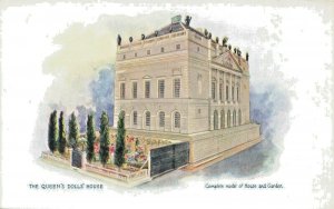 Raphael Tuck The Queen's Dolls' House Queen's Complete Model House Postcard