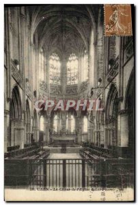 Postcard Caen Old St. Peter's Church Choir