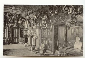 Interior Entrance Hall, Armor, Fireplace, Abbotsford Scotland,