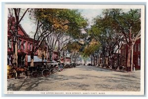 c1940s The Upper Square Main Street Nantucket Massachusetts MA Unposted Postcard