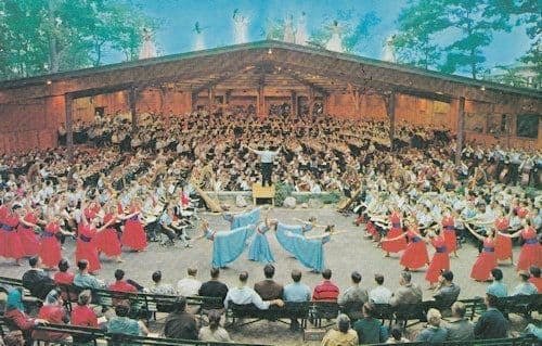 Interlochen Michigan Bowl Liszt Concert Postcard