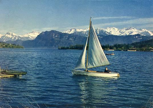 Switzerland - Lucerne, Lake Lucerne & Mountains