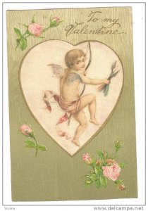 Archery; Valentine Cherub with Bow & arrow , PU-1908