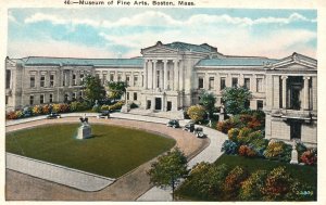 Vintage Postcard Museum Of Fine Arts Historical Building Boston Massachusetts MA