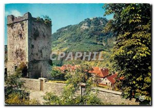 Postcard Modern Franche Comte Jura Salins Picturesque Bains Former Remparts T...