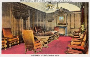 Board Room, Hiram Walker & Sons., Walkerville, Ontario, Canada, Early Postcard