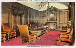Board Room, Hiram Walker & Sons., Walkerville, Ontario, Canada, Early Postcard