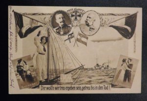 Mint Germany Postcard We Want to be Loyal to you Loyal to Death Navy Military