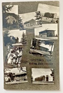 Greetings from Montana State College Postcard PC143 #2