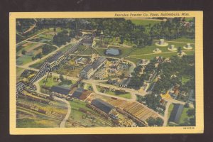 HATTIESBURG MISSISSIPPI HERCULES POWDER COMPANY AERIAL VIEW VINTAGE POSTCARD