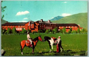 Sun Valley Lodge Union Pacific Railroad Sun Valley Idaho ID Chrome Postcard J5 