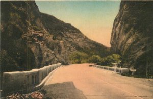 California Santa Barbara Gaviota Albertype hand colored 1920s Postcard 22-9712