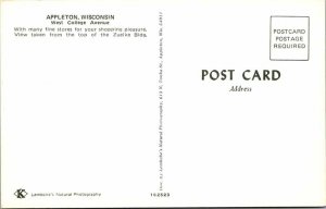Postcard SHOPS SCENE Appleton Wisconsin WI AK3259