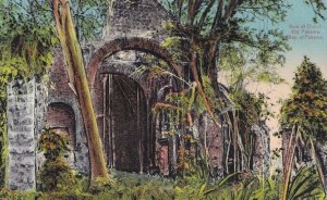 Old Panama Ruin Of Church Antique 1919 Postcard