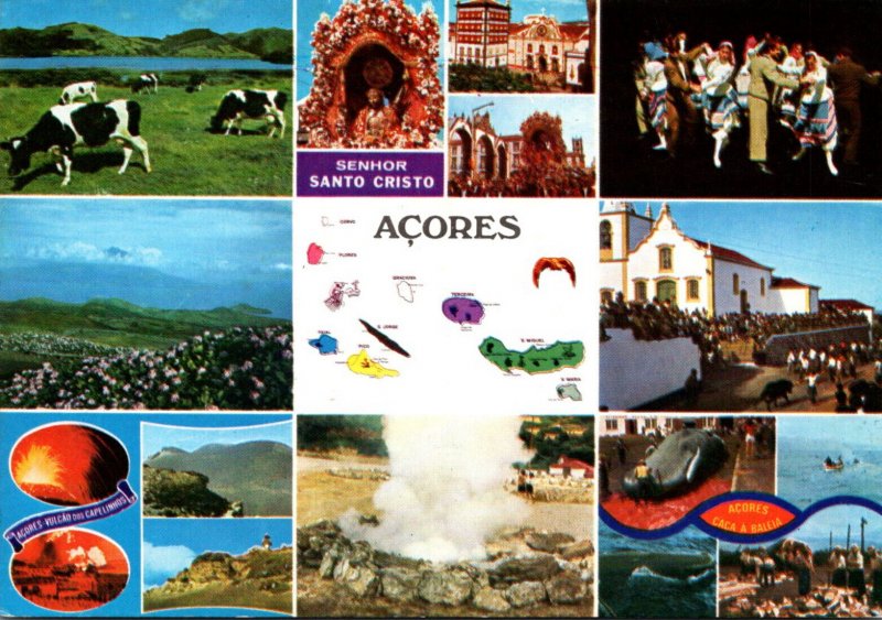 Acores Multi VIew and Map Of The Islands